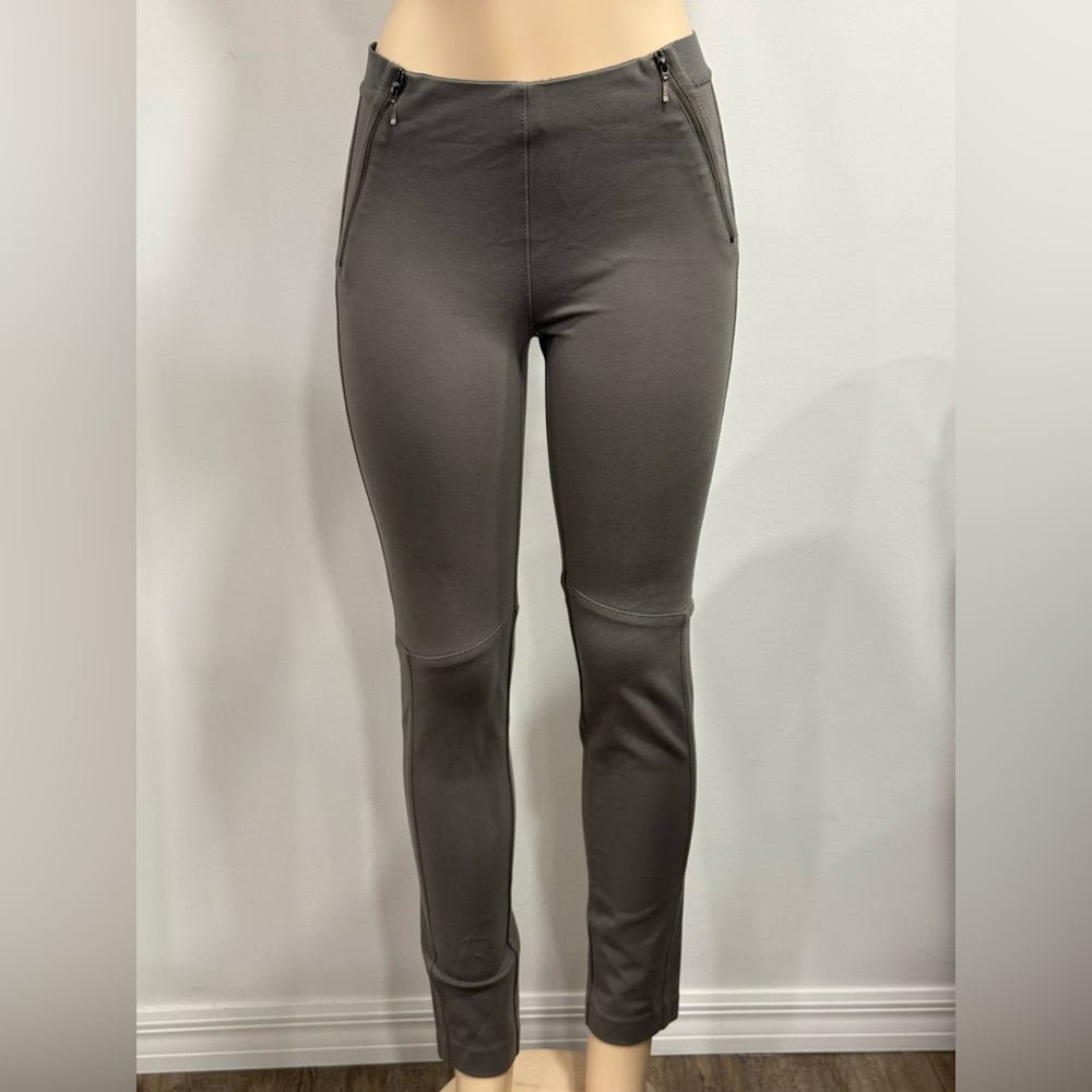 THE SAVILE ROW  Gray Skinny Pants with Zipper Pockets Size 6